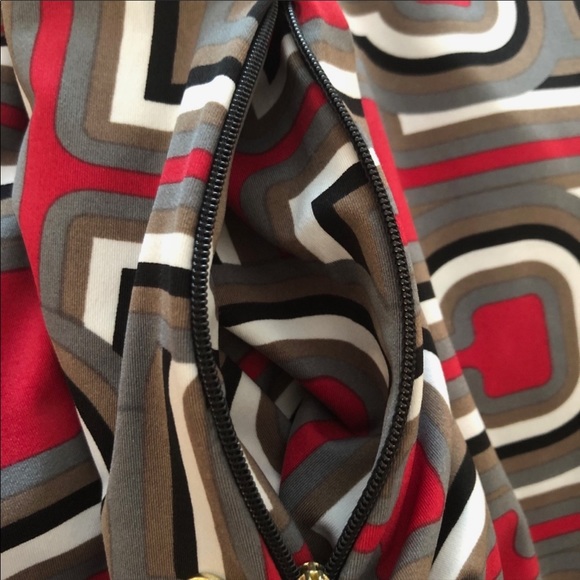 Tracy Negoshian Geometric Print Shift Dress Small - Picture 9 of 10